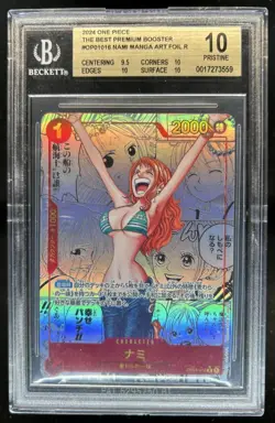 2024 One Piece The Best Nami Rare Manga Alt Art PRISTINE #OP01-016 BGS 10 - Image 1