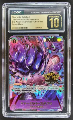2025 ONE PIECE CHARLOTTE KATAKURI JP SUPER RARE OP11-067 CGC 10 PRISTINE B PT - Image 1