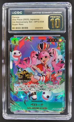 2025 ONE PIECE JP PERONA SUPER RARE OP12-034 CGC 10 PRISTINE B PT - Image 1
