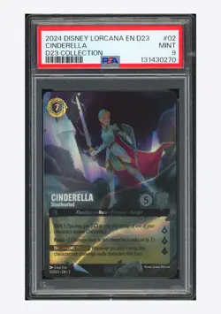 Disney Lorcana PSA 9 Cinderella Promo 2024 02/D23 D23 Collection English - Image 1