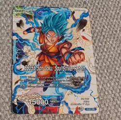 Bandai Dragon Ball Super SSGSS Son Goku Leader Cards P-211 PR - Image 1