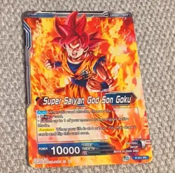 Bandai Dragon Ball Super SSGSS Son Goku Leader Cards P-211 PR - Image 2