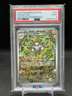 Pokemon TCG Magneton SVP 159 Promo Card Surging Sparks PSA 9 - Image 1