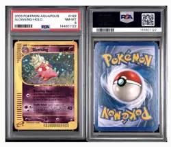 Pokemon TCG Slowking Aquapolis Holo Card #H22 PSA Mint 8 - Image 3