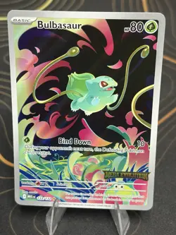 Bulbasaur 133/132 Stamped Mega Evolution Pokemon Card. 1 - Image 1