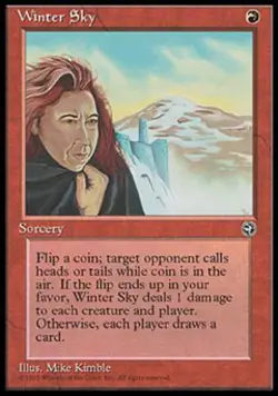 Winter Sky - Medium Play MTG Homelands - Image 1