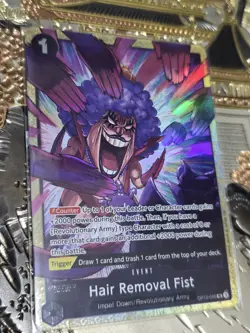 One Piece Card Game Hair Removal Fist Legacy of the Master OP12-098 Alt Art - Image 1