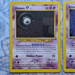 14 Pokemon TCG Unown Card Lot - Neo Destiny/Discovery/Revelations - Image 2