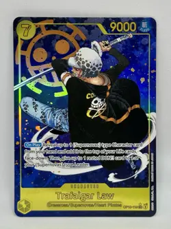 Trafalgar Law OP10-119 ALT SEC Parallel Royal Blood ONE PIECE Card English NM - Image 1