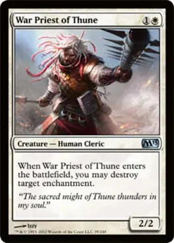 War Priest of Thune - Magic 2013 (M13) #39/249 MTG Magic The Gathering - Image 1