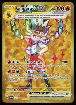 Cinderace ex 163 Holo Scarlet & Violet Promo Pokemon Card - Image 1