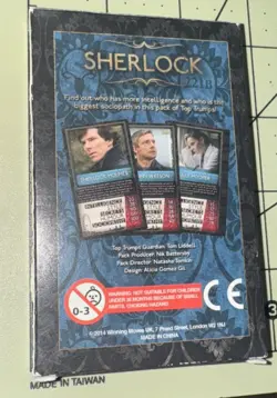 The Game Is On Sherlock Top Trumps Stories Card Game 2014 - Image 2