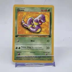Ekans 1st Edition Team Rocket 56/82 Common Pokemon Card 2000 WOTC Vintage - Image 1
