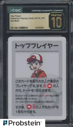 2019 Pokemon Playing Cards Japanese Old Maid Top Player CGC 10 PRISTINE - Image 1