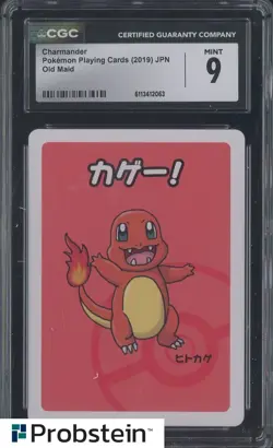 2019 Pokemon Playing Cards Japanese Old Maid Charmander CGC 9 MINT - Image 1