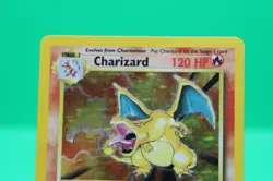 Pokemon Charizard Base Set Holo Rare 4/102 English 120 HP Card HP - Image 2