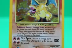 Pokemon Charizard Base Set Holo Rare 4/102 English 120 HP Card HP - Image 3