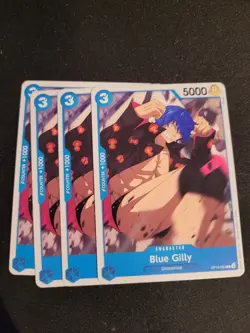4x Blue Gilly OP10-054 English C Royal Blood One Piece Card Game - Image 1