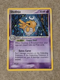 [ LP ] Shedinja 14/107 EX Deoxys Holo Rare 2005 Pokemon Card ( BUTT SWIRL ) - Image 1