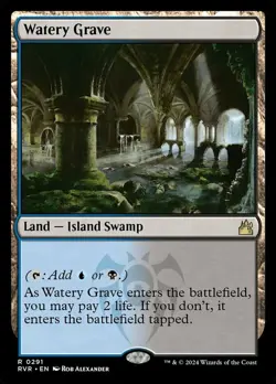 Watery Grave - Ravnica Remastered #0291 MTG Magic The Gathering - Image 1