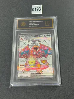 NM Pokemon TCG S-Chinese Charizard ex CSV5C 145/129 SR Holo Card Grade 10 - Image 1