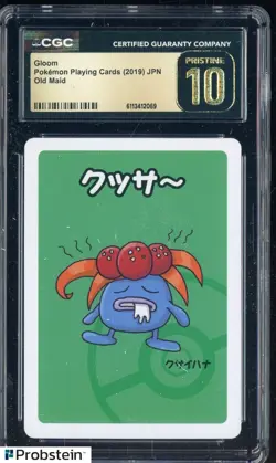 2019 Pokemon Playing Cards Japanese Old Maid Gloom CGC 10 PRISTINE - Image 1