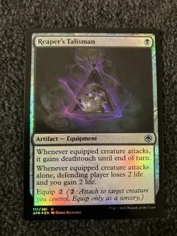 Magic The Gathering MTG - Reaper's Talisman Foil - AFR - Image 1