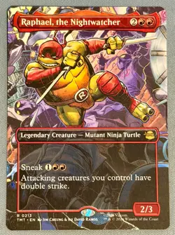 Raphael, the Nightwatcher #213 [Borderless] Normal - MTG TMNT - NEAR MINT - Image 1