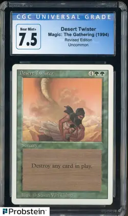 1994 MTG Magic The Gathering Revised Edition Desert Twister CGC 7.5 NM+ - Image 1