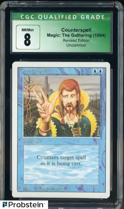 1994 MTG Magic The Gathering Revised Edition Counterspell CGC 8 NM-MT - Image 1