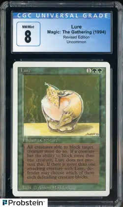 1994 MTG Magic The Gathering Revised Edition Lure CGC 8 NM-MT - Image 1