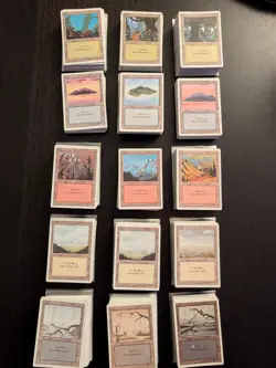 REVISED * 150 Basic Lands, 10 of Each Art * All NM/Unplayed * MtG - Image 1