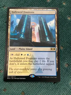 Hallowed Fountain Ravnica Allegiance Regular Land Rare White Blue MTG 251/259 - Image 1