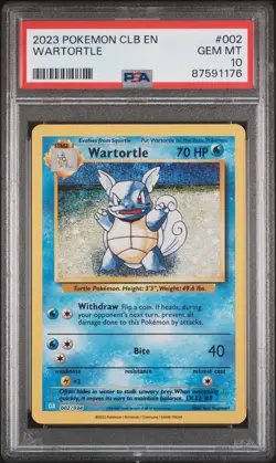 Pokemon Classic Collection Wartortle Holo CLB 002/034 PSA 10 - Image 1