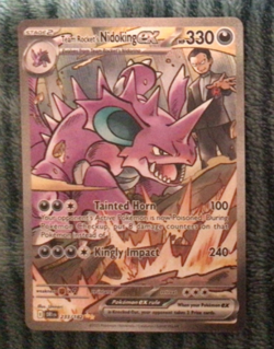 Pokemon Team Rocket's Nidoking Ex Destined Rivals Holo Rare 233/182 HP 330. Clea - Image 1