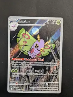 Dustox 220/217 Ascended Heroes Illustration Rare Pokemon Pack Fresh - Image 1