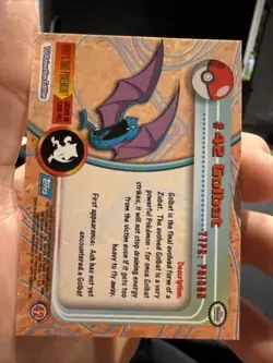 #42 Golbat Topps 1999 TV Animation Series Pokemon - Image 2