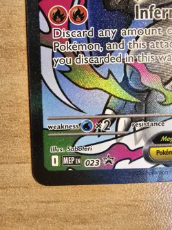 Mega Charizard X EX UPC Promo #023 Pokemon ME02: Phantasmal Flames - Image 5