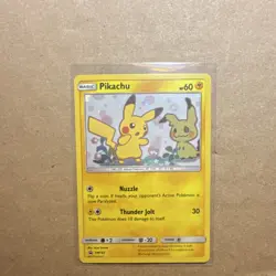 Pokemon TCG Pikachu SM162 Promo Holo Basic 60 HP Saya Tsuruta 2019 - Image 2
