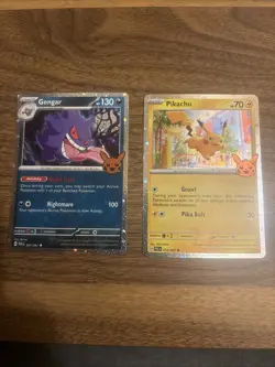 Pokemon TCG Gengar & Pikachu 2024 Halloween Trick Or Trade - Image 1