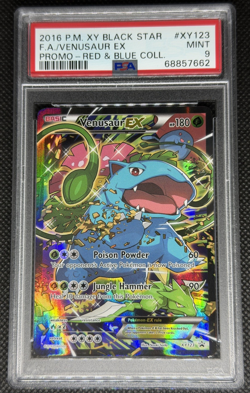 Pokemon Generations Black Star Promo Venusaur EX Full Art Holo PSA 9 Mint XY123 - Image 1
