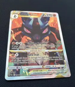 Lucario VStar Holo Pokemon TCG Crown Zenith SWSH291 Promo NM - Image 3