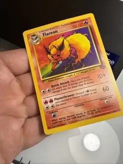 Pokemon TCG 1999 Flareon 19/64 Jungle Unlimited Non-Holo Rare Vintage LP ✨ - Image 3