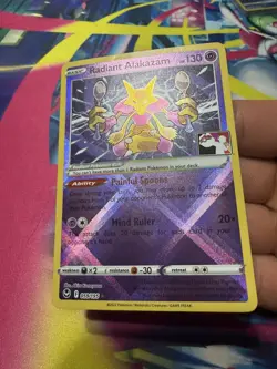 2023 POKEMON PLAY! POKEMON PRIZE PACK: SERIES 3 #059 RADIANT ALAKAZAM - Image 2