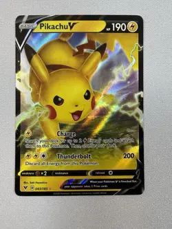 Pokemon Vivid Voltage Pikachu V 43/185 NM Sword & Shield 2020 - Image 1