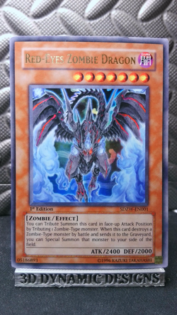 | Yugioh Red-Eyes Zombie Dragon SDZW-EN001 1st Edition Ultra Rare NM/VLP 🔥 | - Image 1