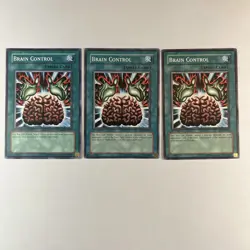 Yugioh - Brain Control x 3 - 1st Edition NM - Image 1