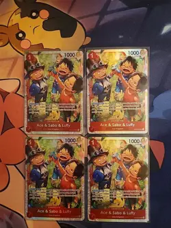 Ace & Sabo & Luffy Playset - OP13-007 x4 - Carrying On His Will - One Piece TCG - Image 1