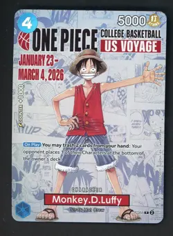 2026 One Piece EN College Basketball US Voyage #055 Monkey D Luffy - Image 1