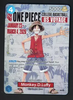 2026 One Piece EN College Basketball US Voyage #055 Monkey D Luffy - Image 1